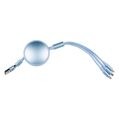 KEPLER 6IN1, usb type-c kabl za punjenje i prenos podataka, 6 u 1, 60w, svetlo plavi