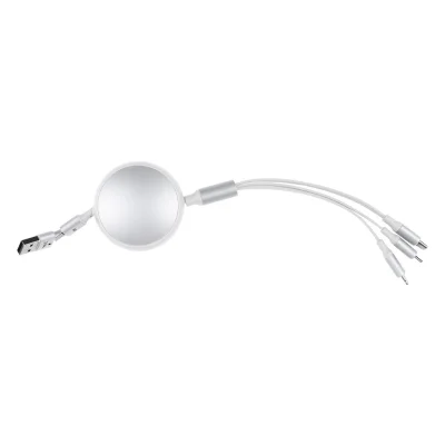 KEPLER 6IN1, usb type-c kabl za punjenje i prenos podataka, 6 u 1, 60w, beli