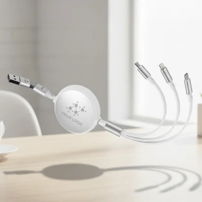 KEPLER 6IN1, usb type-c kabl za punjenje i prenos podataka, 6 u 1, 60w, beli