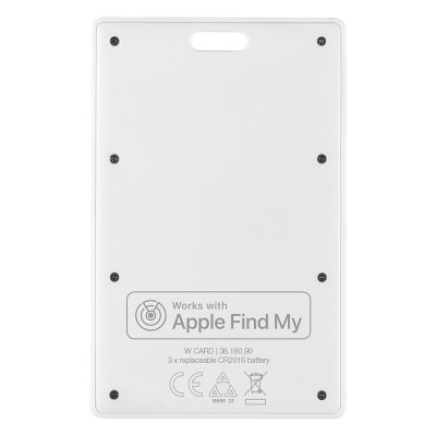 W CARD, kartica sa funkcijom lociranja, apple findmy, bela