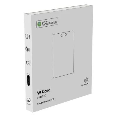 W CARD, kartica sa funkcijom lociranja, apple findmy, bela