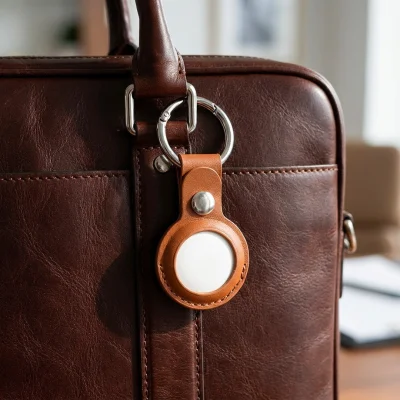 LOCATEPRO, privezak sa funkcijom lociranja, apple findmy, braon