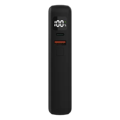 HOPSON 10PD, pomoćna baterija, 10.000 mah, sa kablom na izvlačenje, tamno siva