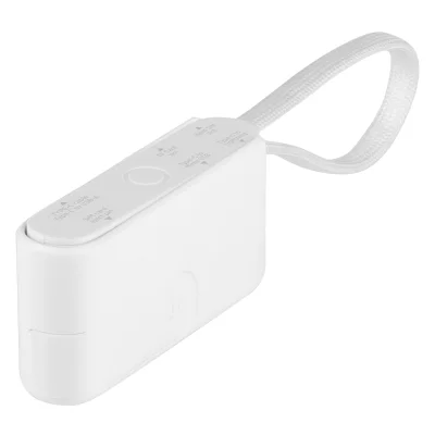 CRUX, plastična kutijica sa usb kablom, adapterima i držačem za mobilne uređaje, 8/1, bela