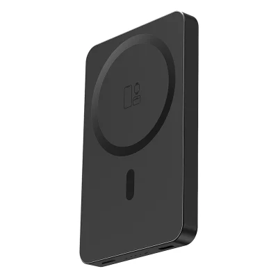 JOIN PD, pomoćna baterija sa magnetom 5.000 mah, bežično punjenje, 15 w, crni