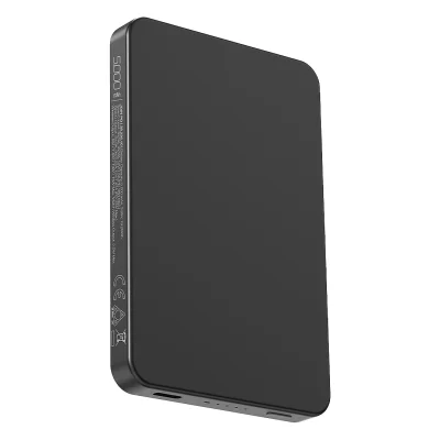 JOIN PD, pomoćna baterija sa magnetom 5.000 mah, bežično punjenje, 15 w, crni