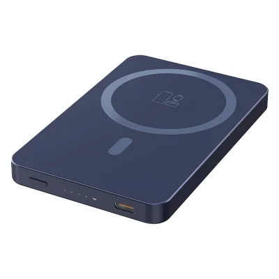 JOIN PD, pomoćna baterija sa magnetom 5.000 mah, bežično punjenje, 15 w, plavi
