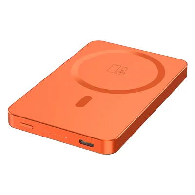 JOIN PD, pomoćna baterija sa magnetom 5.000 mah, bežično punjenje, 15 w, narandžasti