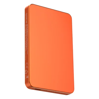 JOIN PD, pomoćna baterija sa magnetom 5.000 mah, bežično punjenje, 15 w, narandžasti