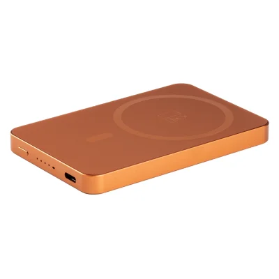 JOIN PD, pomoćna baterija sa magnetom 5.000 mah, bežično punjenje, 15 w, narandžasti