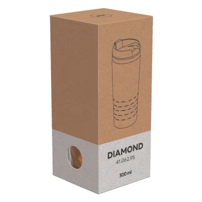 DIAMOND, čaša za poneti, 300 ml, bakarna