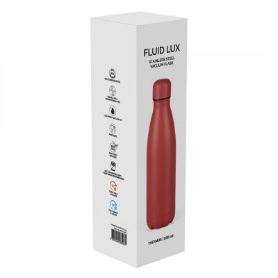 FLUID LUX, termos, 500 ml, crveni