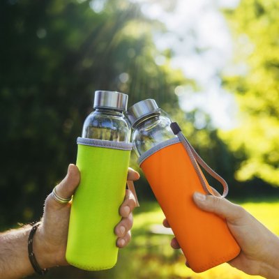 PRIMAVERA, boca za vodu sa neopren navlakom, 500 ml, svetlo zelena
