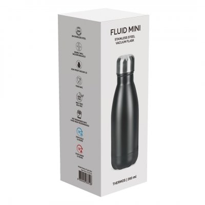 FLUID MINI, termos, 260 ml, crni