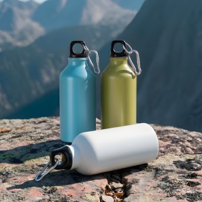 CAMPUS MAT, boca za vodu, 400 ml, tamno siva
