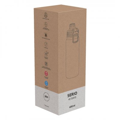 SERIO, termos, 600 ml, crni