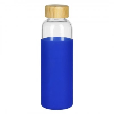 ADA, sportska boca sa silikonskom navlakom, 500 ml, rojal plava