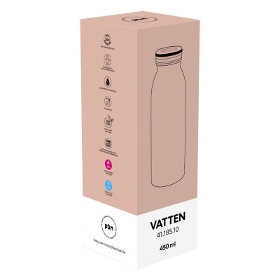 VATTEN, termos, 450 ml, crni
