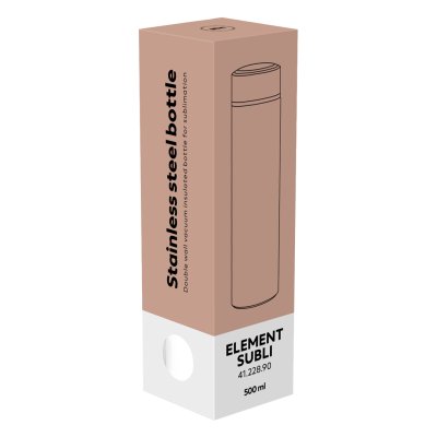 ELEMENT SUBLI, termos za sublimaciju, 500 ml, beli
