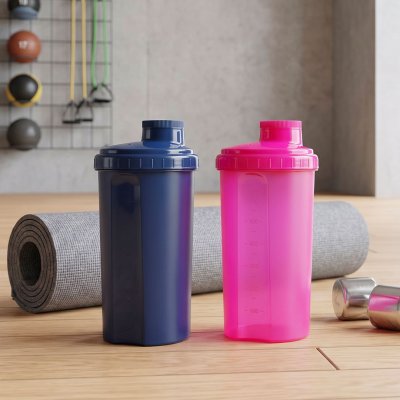 POWER, boca za vodu šejker, 700 ml, crna