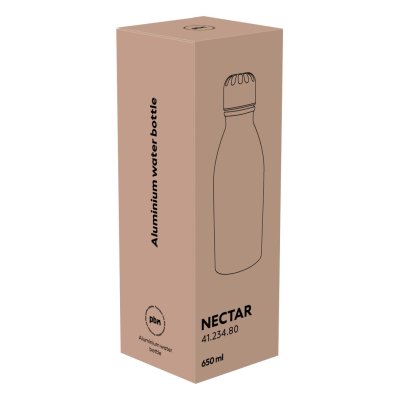 NECTAR, boca za vodu, 600 ml, srebrna