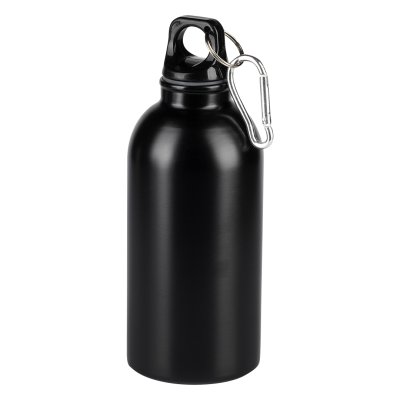 CAMPUS STEEL, boca za vodu, 400 ml, crna