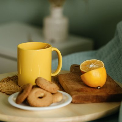 BARTON, keramička šolja, 325 ml, plava