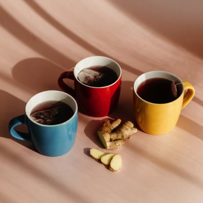 BERRY, keramička šolja, 300 ml, svetlo plava