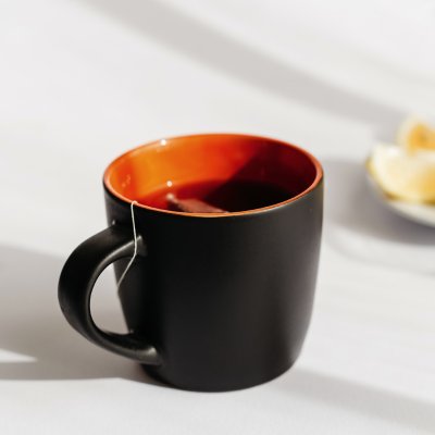 BLACK BERRY, keramička šolja, 300 ml, narandžasta