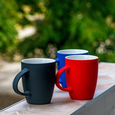 LUCIA SOFT, keramička šolja, 300 ml, crvena