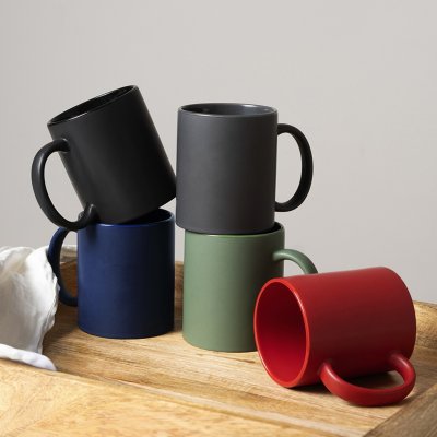 BARTON MATT, keramička šolja, 325 ml, azurno plava