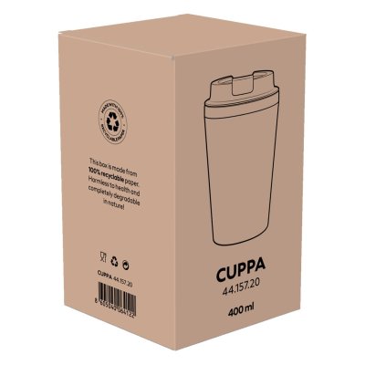 CUPPA, čaša za poneti, 400 ml, plava