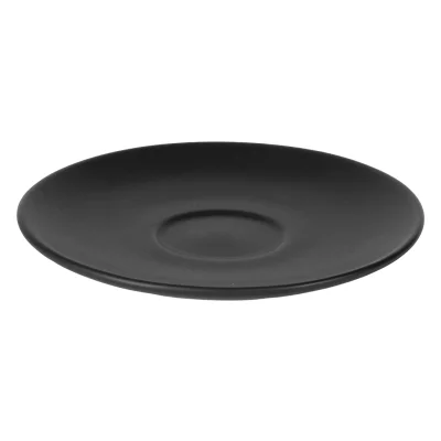 TOTEM MINI, set od dve keramičke šolje za espresso sa tacnama, 2 x 85 ml, crni