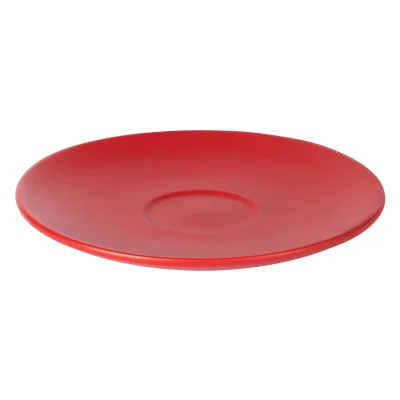 TOTEM MINI, set od dve keramičke šolje za espresso sa tacnama, 2 x 85 ml, crveni