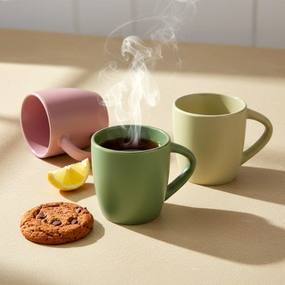 LUNA MINI, keramička šolja, 220 ml, pastelno zelena