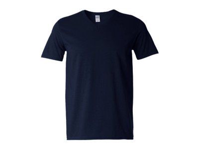 VASCO, pamučna majica sa v-izrezom, plava
