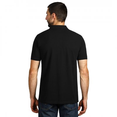 AZZURRO II, pamučna polo majica, crna