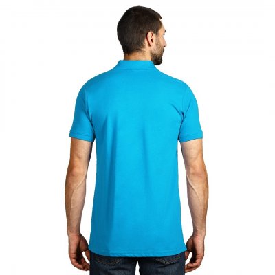 AZZURRO II, pamučna polo majica, tirkizno plava
