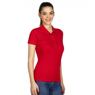 UNA, ženska pamučna polo majica, crvena