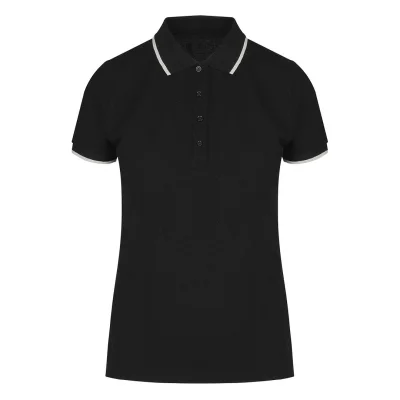 ATLANTIC LADY, ženska polo majica, 190 g/m2, crna
