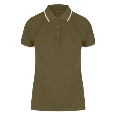 ATLANTIC LADY, ženska polo majica, 190 g/m2, maslinasta