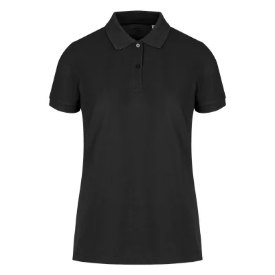 GO GREEN LADY, ženska polo majica, 180 g/m2, crna