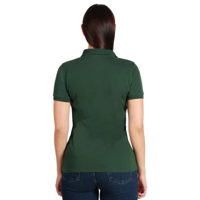 GO GREEN LADY, ženska polo majica, 180 g/m2, tamno zelena