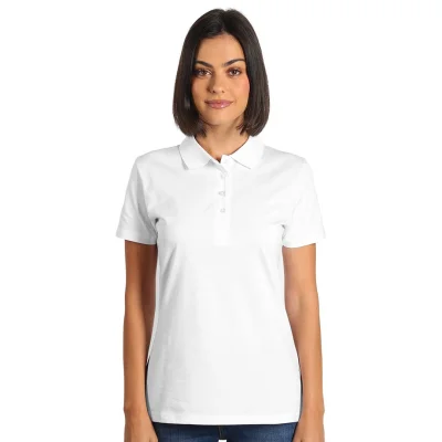 PREMIUM POLO LADY, polo majica, 180 g/m2, bela