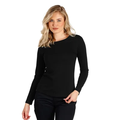 TARGET LSL LADY, pamučna majica dugih rukava, 160 g/m2, crna