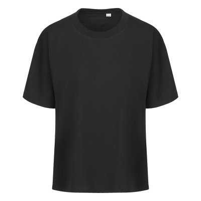 BIG T, široka majica od organskog pamuka, 220 g/m2, crna