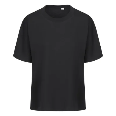 BIG T, široka majica od organskog pamuka, 220 g/m2, crna