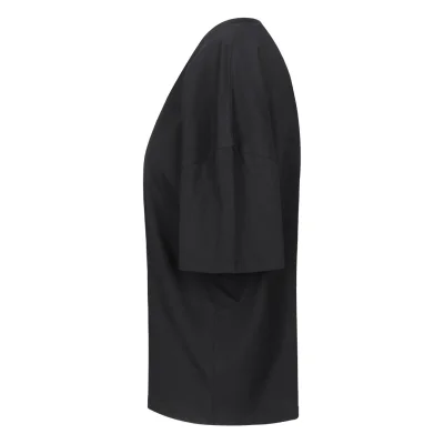 BIG T LADY, ženska široka majica od organskog pamuka, 180 g/m2, crna