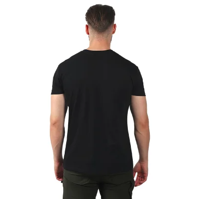 TARGET V MEN, pamučna majica, v izrez, 160 g/m2, crna