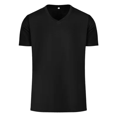 TARGET V MEN, pamučna majica, v izrez, 160 g/m2, crna